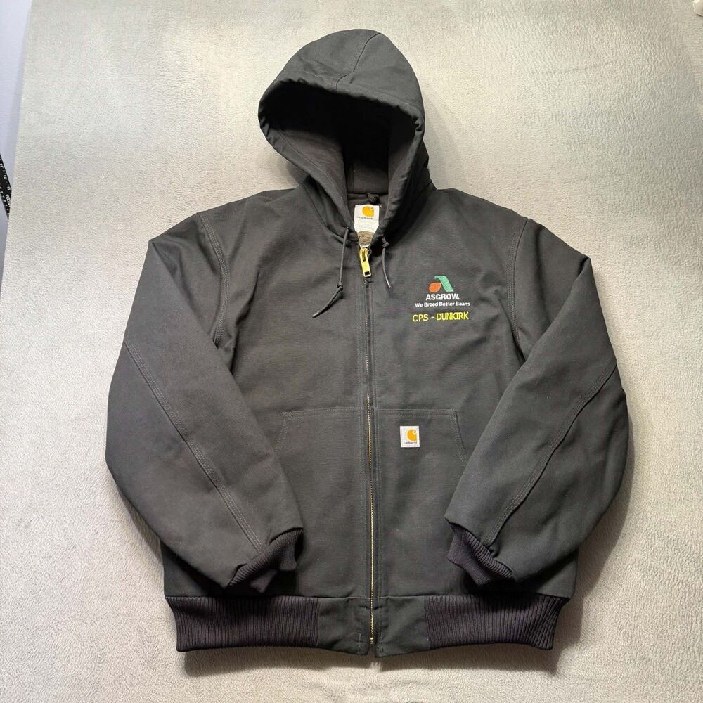 Vintage 2006 Carhartt J140 Men’s Large Black Duck Active Jacket Quilt Lined
